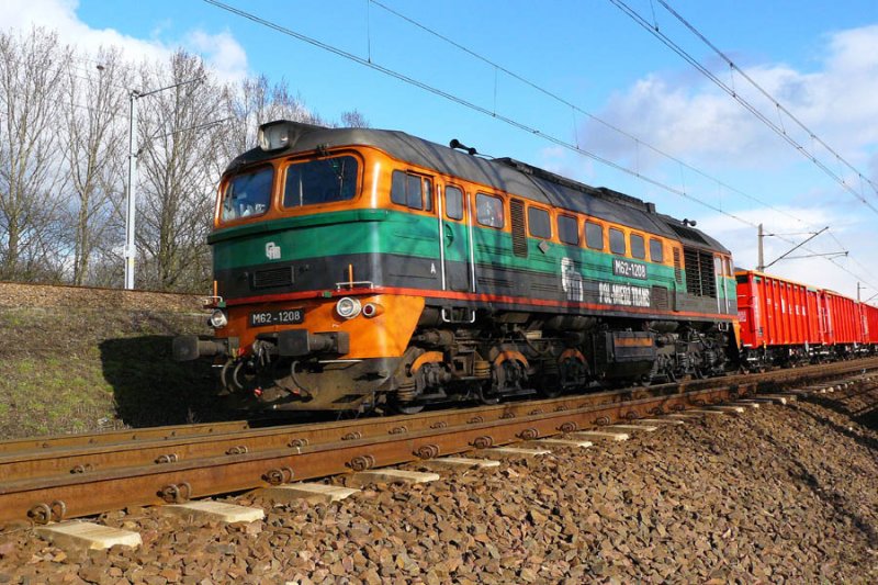 M62 należący do Pol-Miedź-Trans jedzie z bruttem do Lubina.