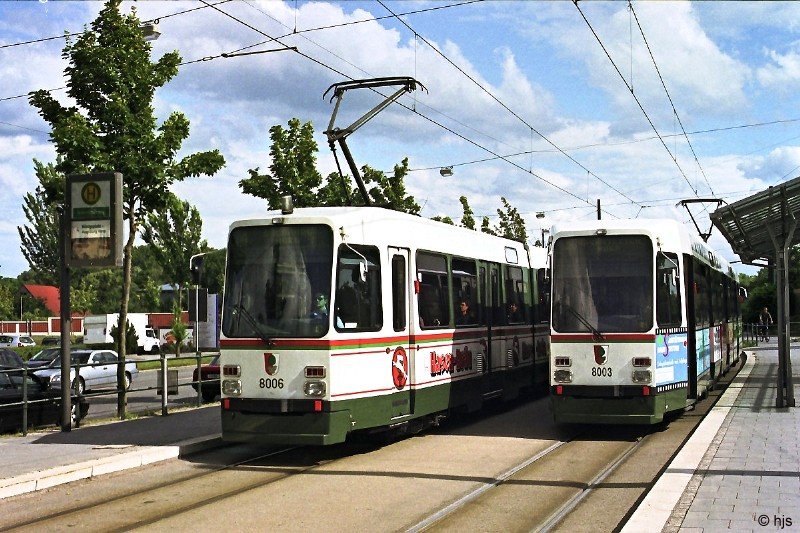 M8C 8006 und 8003 (H) Schertlinstrae (9. Juli 2004)