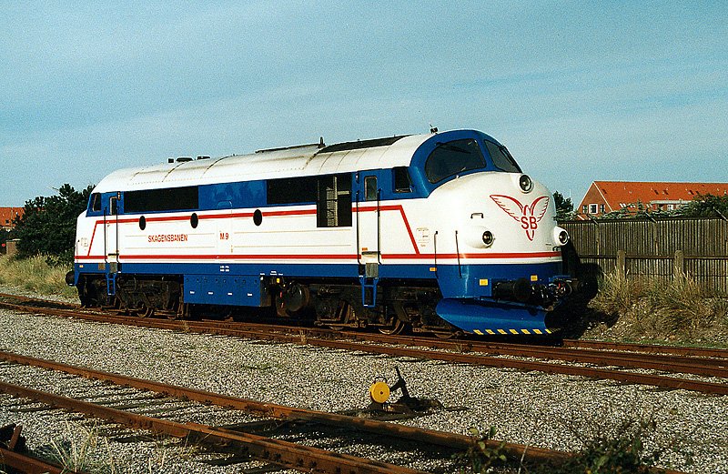M9 der Skagenbahn (ex DSB MX 1041) Skagen 10-1998