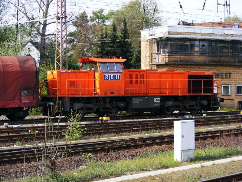 MAK 1206 der RBH im Bahnhof Gladbeck West am 25. April 2008