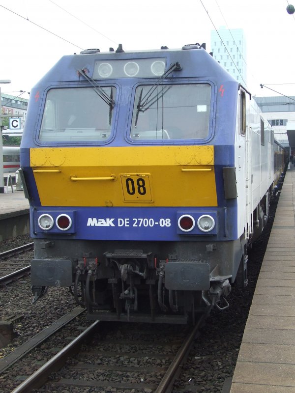 MaK DE-2700-08 der NOB in Hamburg-Altona am 06.08.2008.
