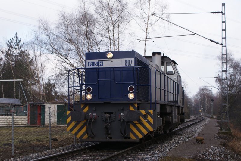 Mak G 1206 RBH 807 als Lz in Recklinghausen Hochlermark am 14.02.2009