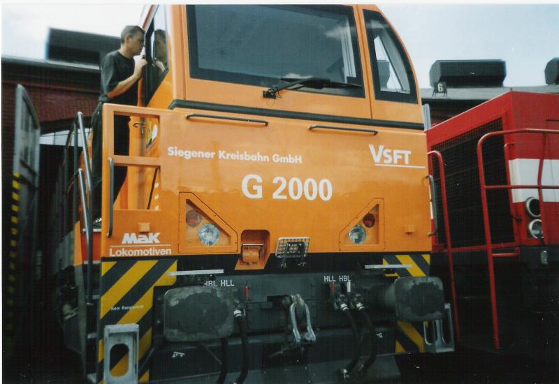 MAK G2000 der Siegener Kreisbahn beim Lokschuppenfest in Siegen 2004
