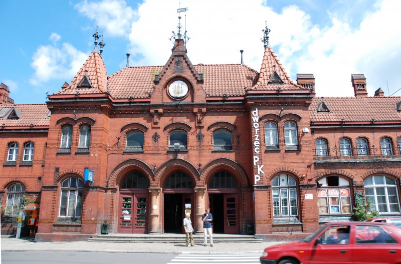MALBORK (Woiwodschaft Pommern), 19.06.2007, Bahnhof Malbork