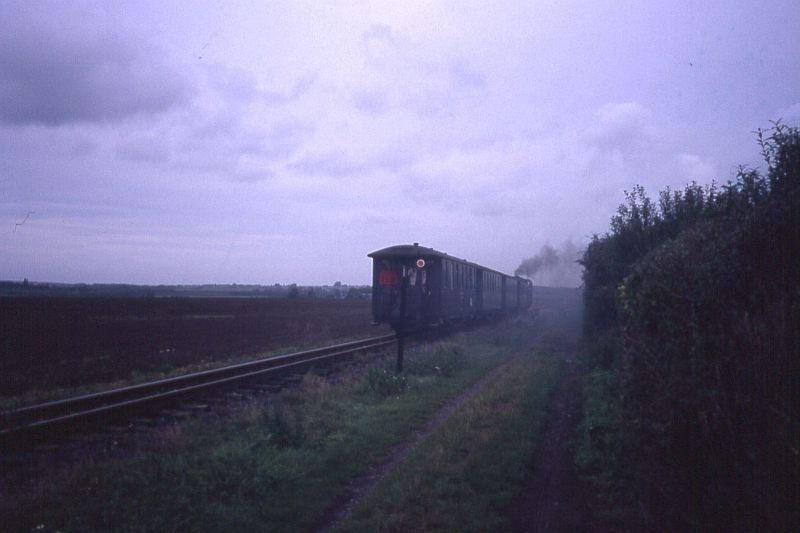 Mansfelder Bergwerksbahn kurz vor Gleisdreieck Siersleben