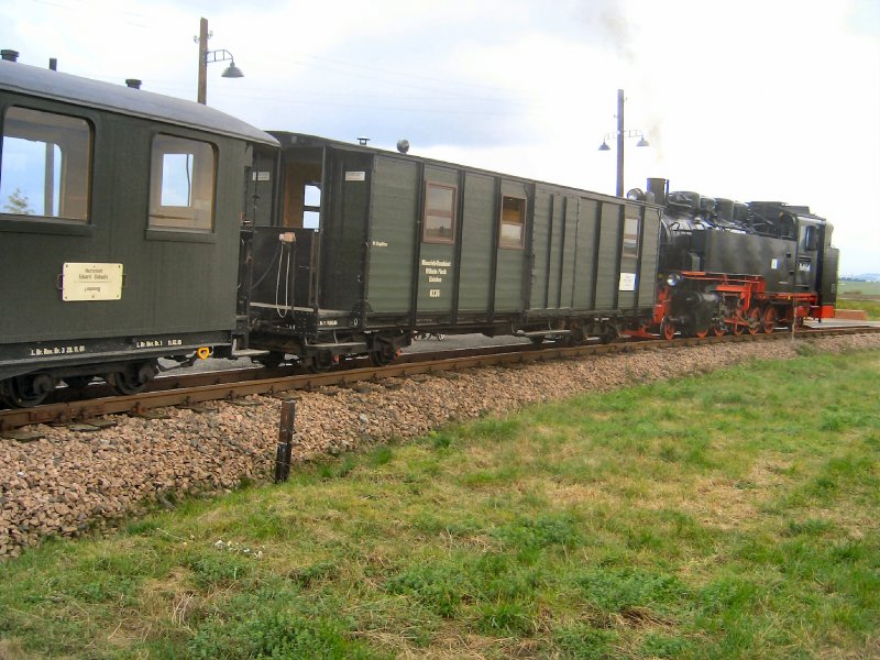 Mansfelder Bergwerksbahn, Zug in Siersleben 2005