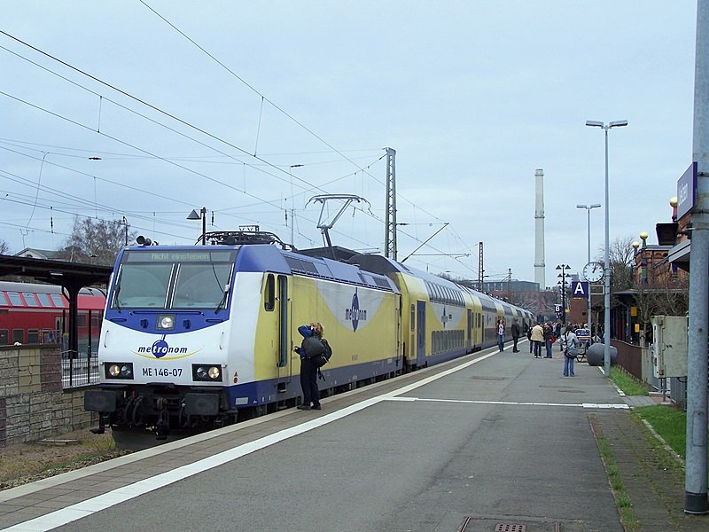 ME 146-07  Lauenbr�ck  nach seiner Ankunft aus Hamburg Hbf/Bremen Hbf in Uelzen am 09.03.08