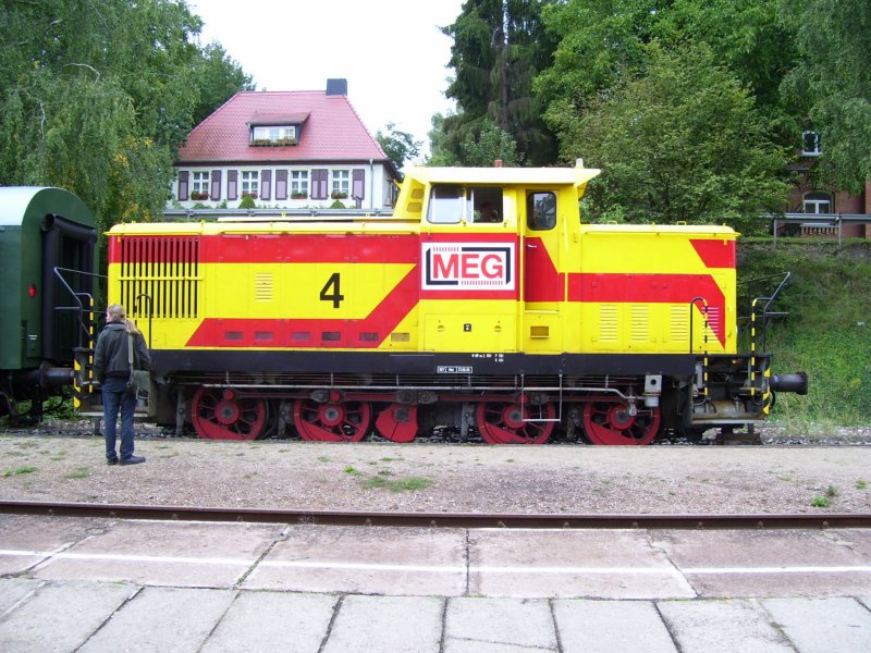 MEG 4 im Bahnhof Freyburg (Unstrut); 08.09.2007