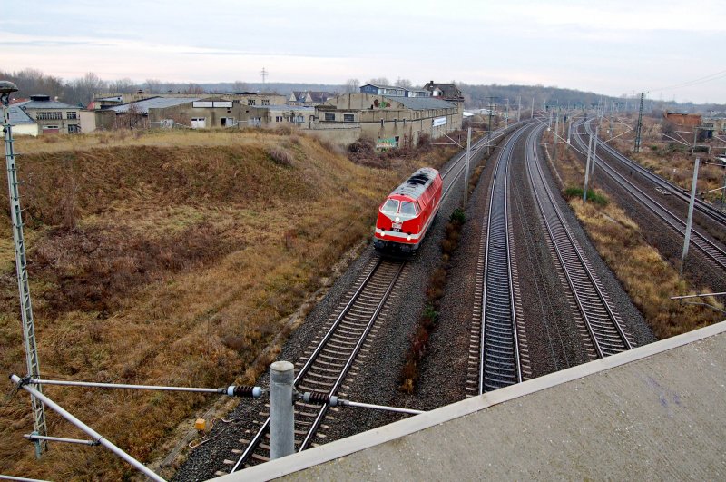 MEG-Lok 301(ex 229 120) durchf�hrt am 04.12.08 Bitterfeld in Richtung Berlin.