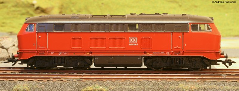 Meine 216 050 auf meienr Anlage 15.2.09