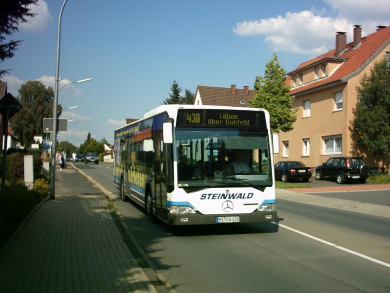 Mercedes Benz Citaro-Bus der Linie 430 von Bad Oeynhausen nach Lhne, eingesetzt bei der Firma Steinwald