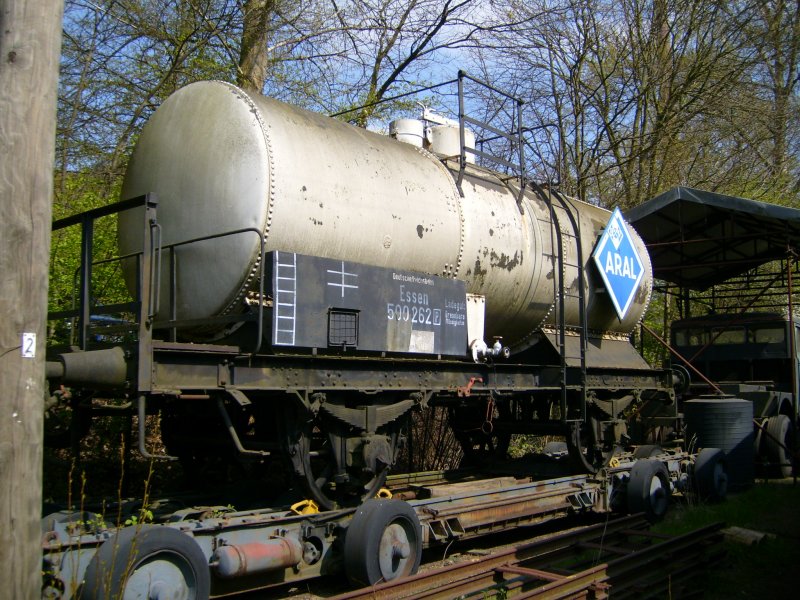 Minerall-Kesselwagen (ARAL), Baujahr 1922 - aufgenommen whrend der Jubilums-Museumstage vom 28. bis 30. April 2007
