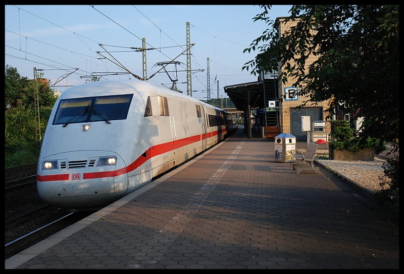 Mit 25 MIN.Versptigung Wegen Eines Oberleitungsschaden Kam ICE 1 Mit ICE 90 Aus Der Praterstadt Wien-Westbahnhof In Den Bahnhof Hamburg-Harburg 14.07.07