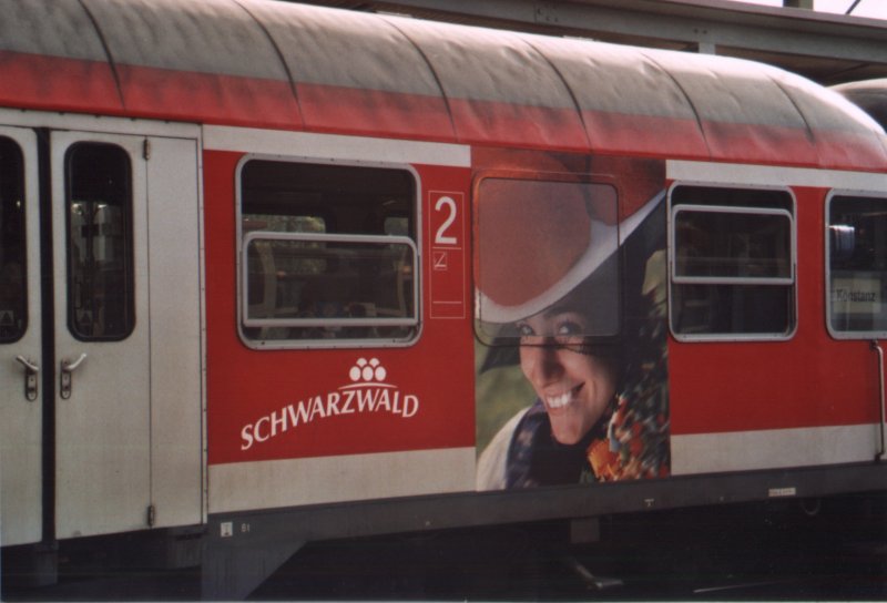 Mit dem Inter-Regio-Express unterwegs auf der Schwarzwaldbahn. 
(Sommer 2006)