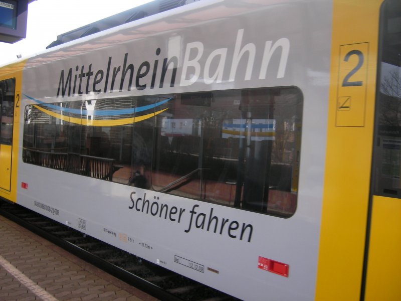MittelrheinBahn der trans regio in Boppard Hbf (25.02.2009)