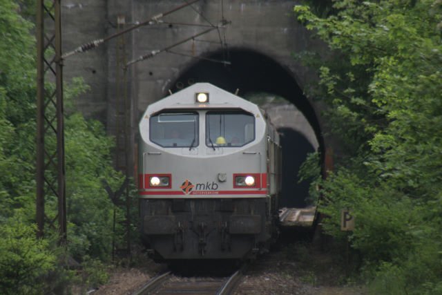 MKB Tiger V20 verlt den Nebelholztunnel. Im Hintergrund ist der Krumme-Grube-Tunnel erkennbar; Neuwerk, 27.05.2007