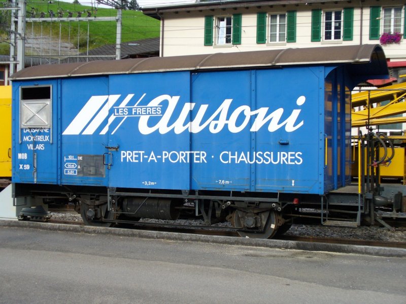 MOB - Dienstwagen X 59 ( ex Gk  507 ) Abgestellt in Zweisimmen am 29.07.2007