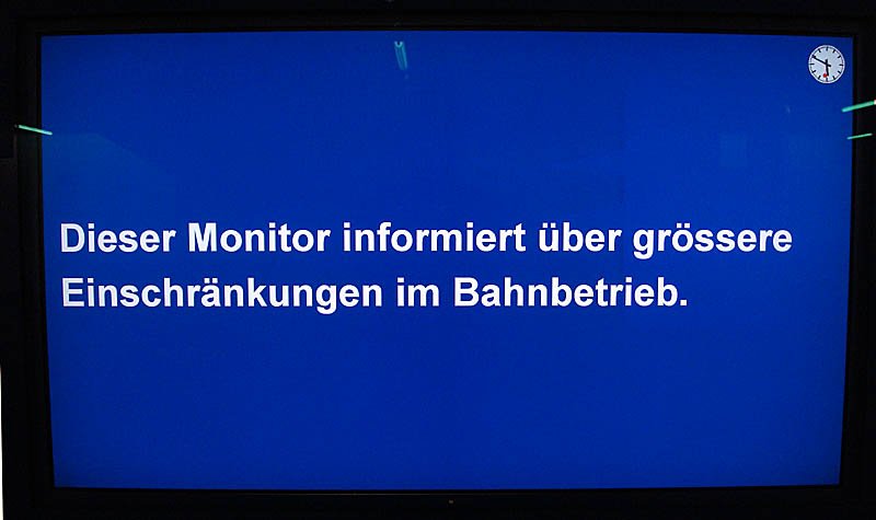 Monitor in Zrich HB. Demnach gibts keine Einschrnkungen, 10. Mai 2009, 17:49