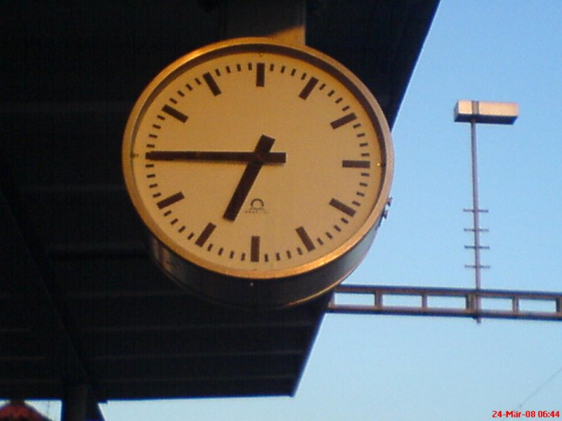 Morgenstimmung im Bahnhof Tgerwilen Gottlieben. 