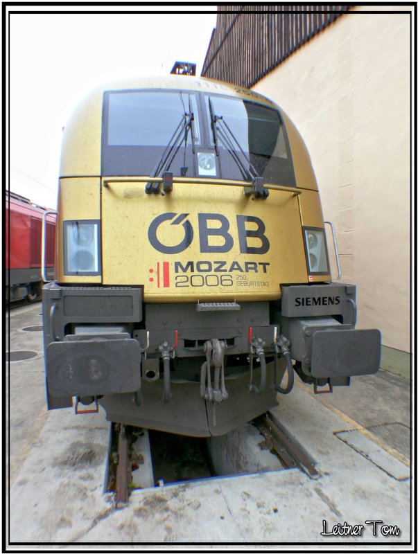 Mozart Taurus 1116 250-0 steht in Knittelfeld anlsslich des Andampfens 2007 am 19.05.2007