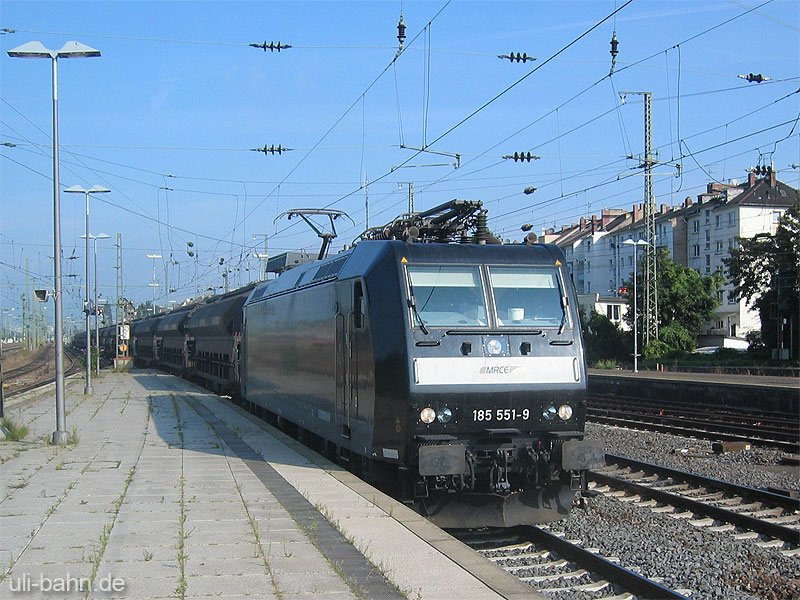 MRCE 185 551-9 durchfhrt am 23.08.2006 Mainz Hbf.