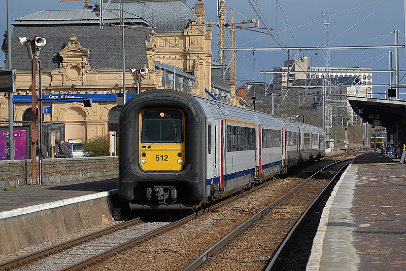 MS 512 hat den Bhf von Arlon (B) erreicht. 12.04.2008