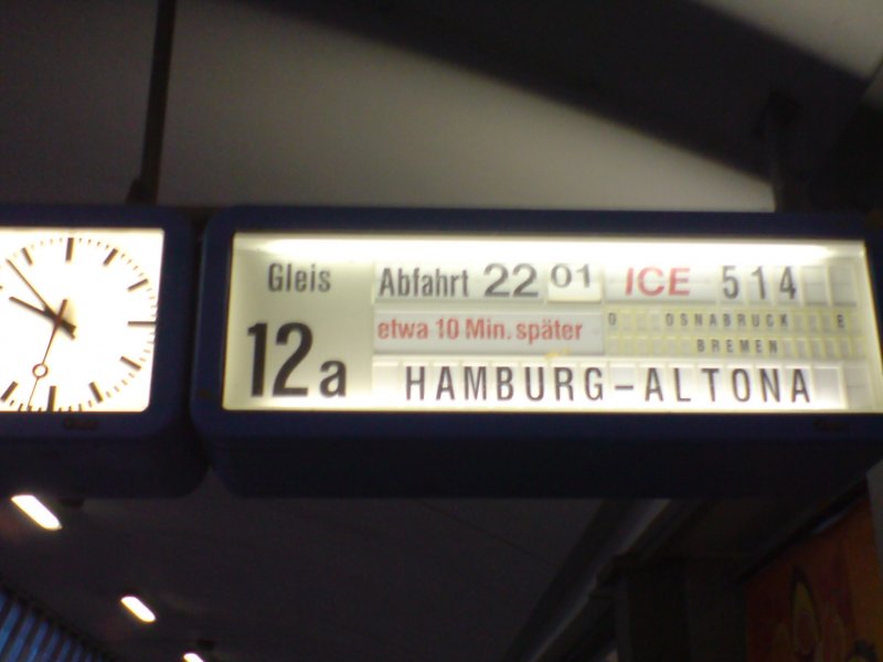 Mnster(Westf)Hbf - 02.06.2008 - InterCityExpress 514 nach Hamburg-Altoa