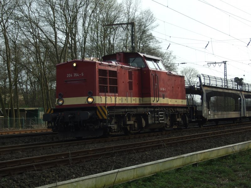 Muldentalbahn 204 354 in Duisburg Neudorf