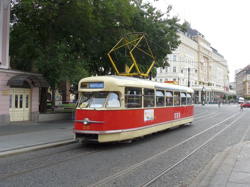 Museum Strassenbahn in der Jesenskho in Bratislava 20-08-2008.