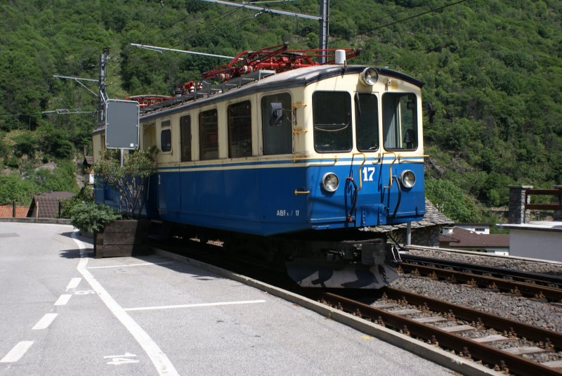 Museumslokomotive der SSiF ABFe / 17 Abgestellt in Intragna (Tessin)