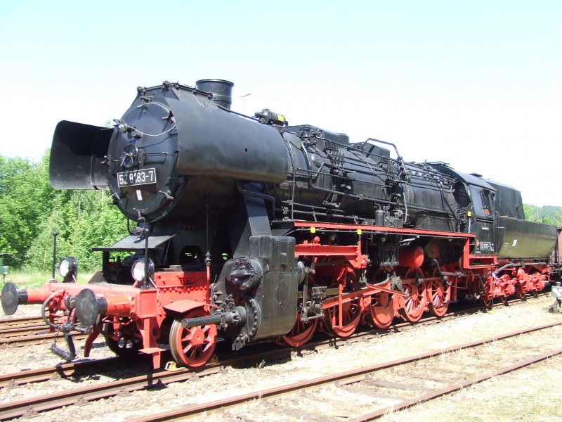 Museumstage in Schwarzenberg(Erz.).Auch zu sehen war am 19.05.07 die 52 8183-7.