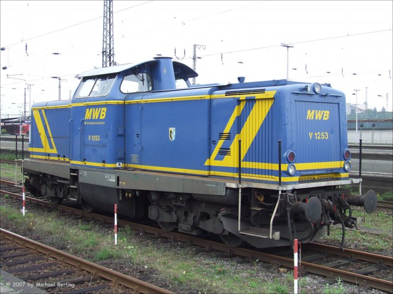 MWB V1253 steht abgestellt in Wanne-Eickel Hbf. 14.9.07