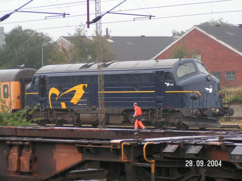 MY 1135  Carina  am 28.9.2004 im dnischen Grenzbahnhof Padborg.