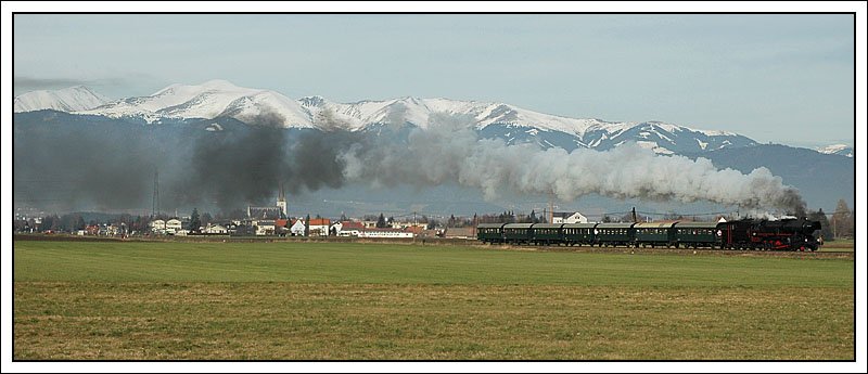 Nach dem Halt in Weikirchen ging es am 1.12.2007 weiter auf den Obdacher Sattel. Eine geile Ausfahrt hat die Lokmannschaft fr uns da hingelegt. (Sdz R 16751 Graz-Obdach)