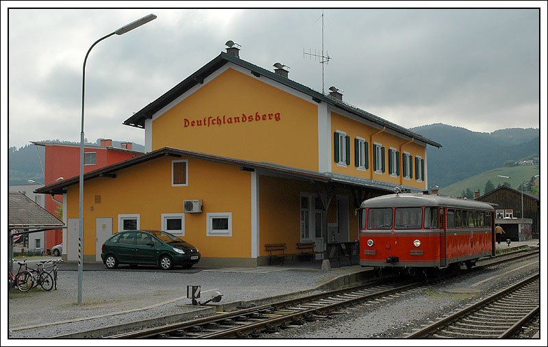 Nachdem die Reisegesellschaft am 12.5.2007 in Leibenfeld ausgestiegen war, wurde VT 10.02 in Deutschlandsberg bis zur Rckfahrt nach Graz als SPz 8510 hinterstellt.