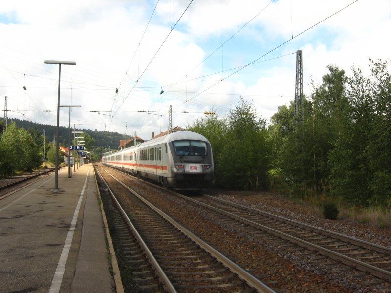Nachschsuss IC 2370 im Bahnhof St.Georgen 5.9.07