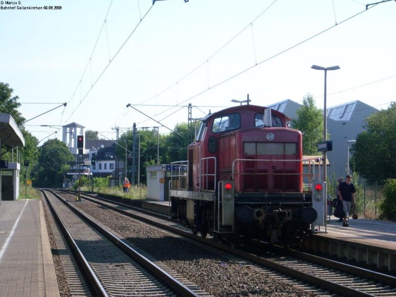 Nachschuss:  294 813-1 Lz Durchfahrt Bahnhof Geilenkirchen