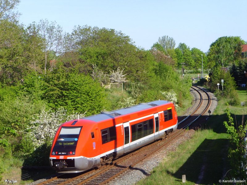 Nachschuss: 641 040 - Ausfahrt Bahnhof Smmerda am 30.04.2007  