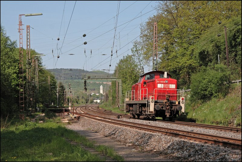 Nachschuss auf die 294 800, die bei Letmathe Richtung Finnentrop fhrt. (06.05.2008)
