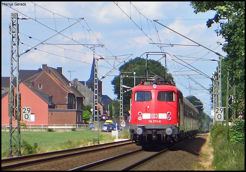 Nachschuss auf die Leerparkberfhrung vmtl. nach Dsseldorf hier an km 29.0 12.6.2009