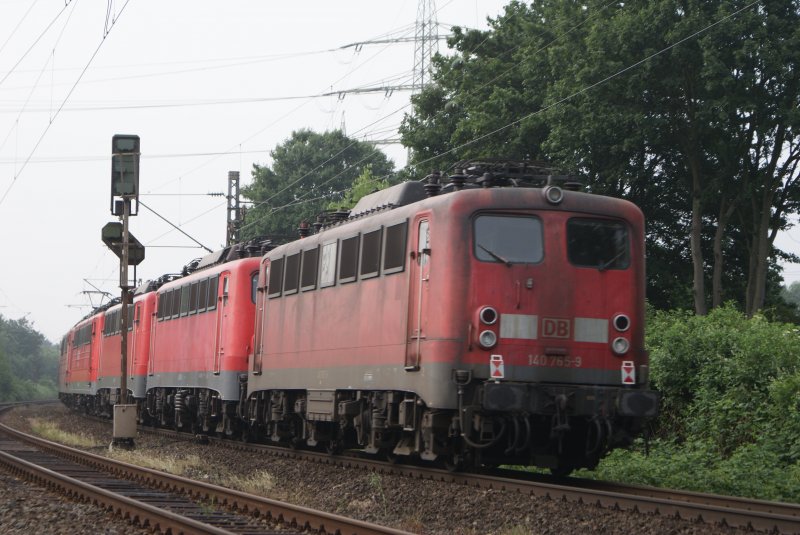 Nachschuss auf den Lokzug am 30.05.2008 in Dsseldorf,Km 28,190