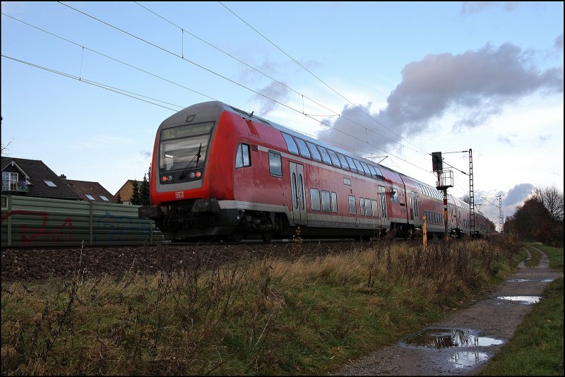 Nachschuss auf den RE2 (RE 101219)  Rhein-Haard-EXPRESS  nach Mnster(Westf)Hbf. (10.11.2007)