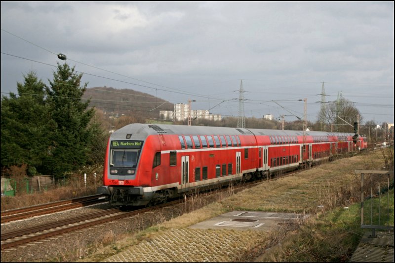 Nachschuss auf den RE4 (RE 10424)  WUPPER-EXPRESS  nach Aachen Hbf. (02.03.2008)