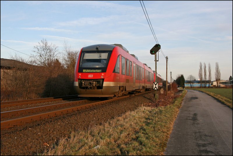 Nachschuss auf den RE57 (RE 29523)  DORTMUND-SAUERLAND-EXPRESS , von Dortmund nach Winterberg (Westf).