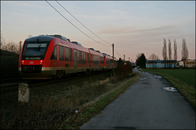 Nachschuss auf den RE57 (RE 29525)  Dortmund-Sauerland-Express  nach Bestwig.
