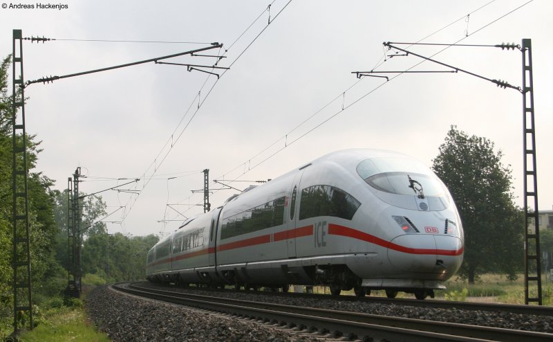 Nachschuss: Zwei unbekante 403/406er als ICE 602 nach K�ln am km 149,4 bei Offenburg 8.6.08.