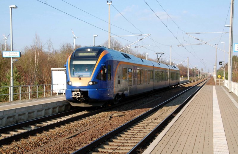 Nahaufnahme des Cantus-Flirts vom 31.03.09 aus Burgkemnitz. Er wurde an diesem Tag von Rostdock nach Eisenach berfhrt.
