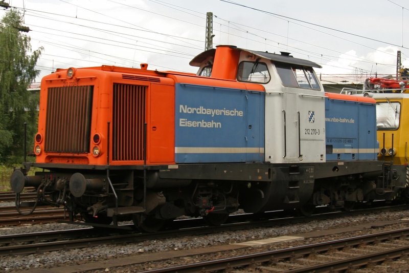 NbE 212 270 durchfhrt am 12.8.09 Duisburg-Entenfang