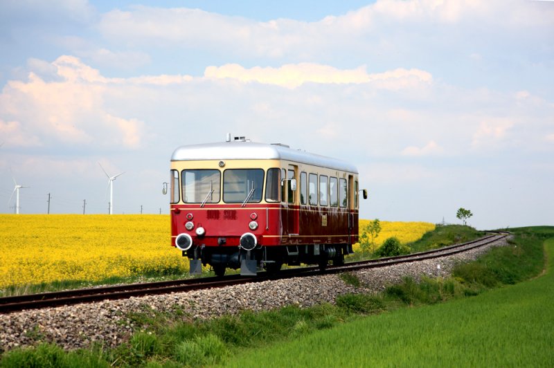 Nebenbahn Amstetten Gerstetten T06 der WEG bei Gussenstadt 2007 