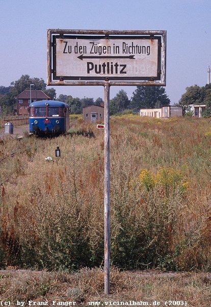 Nebenbahnidylle in Pritzwalk, Sommer 2003.